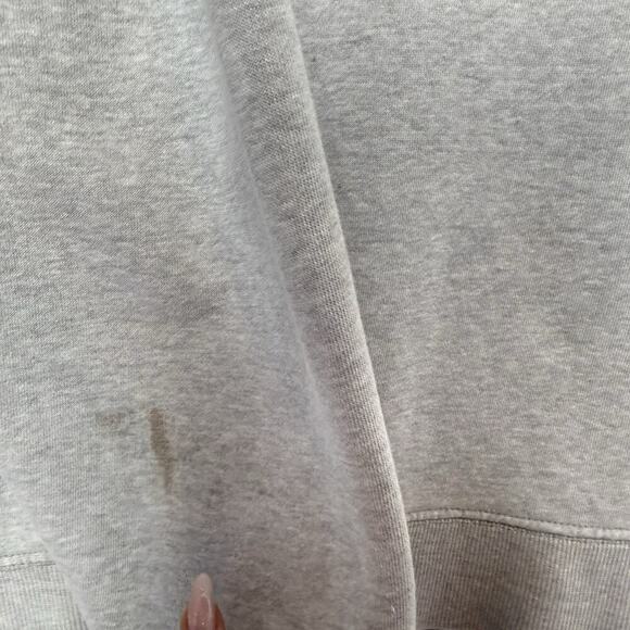 Timberland Men’s XL Sweatshirt Gray Crewneck Fleece Pullover Logo Regular Fit - Picture 12 of 13